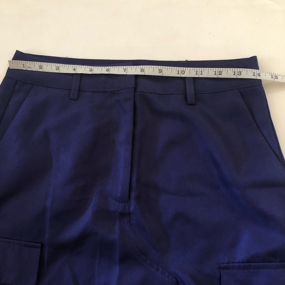 VERO MODA Astral blue Sikka High Waist Utility Cargo  Pockets Midi Skirt Size S - Picture 12 of 16